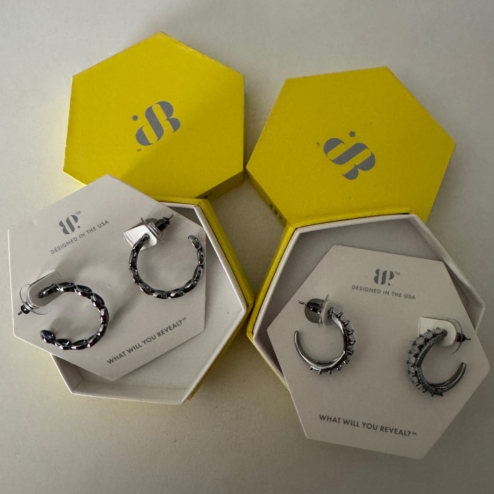 Silver Hoop Earrings by